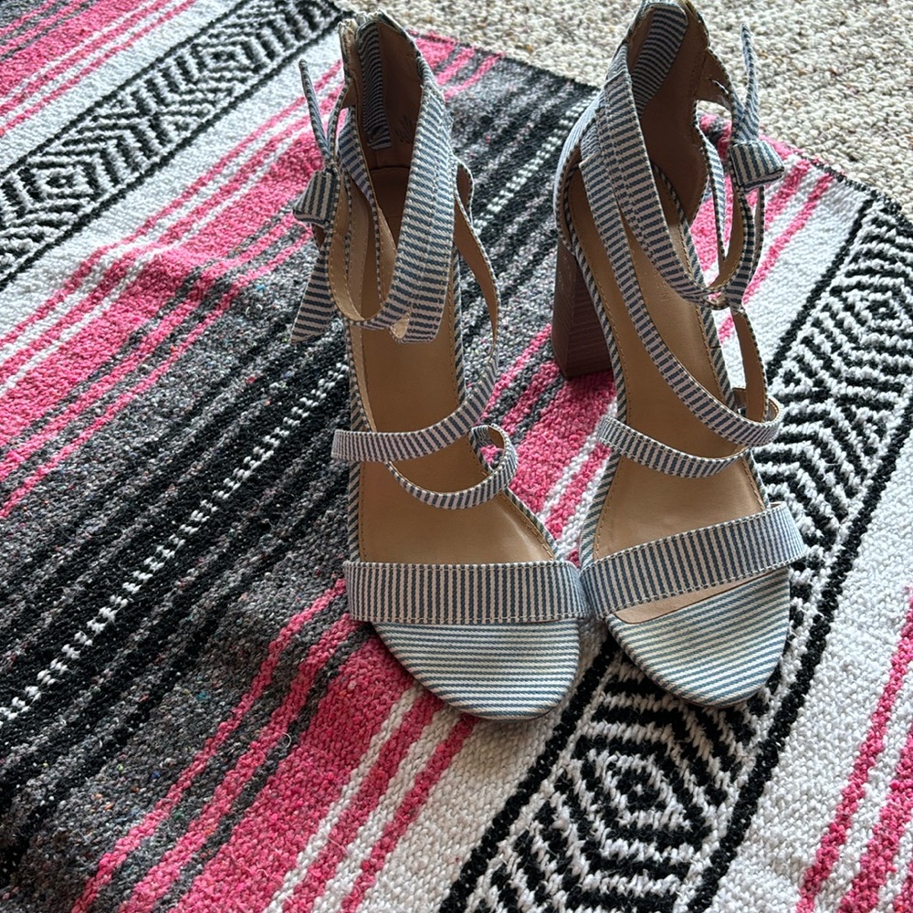 Striped Heels